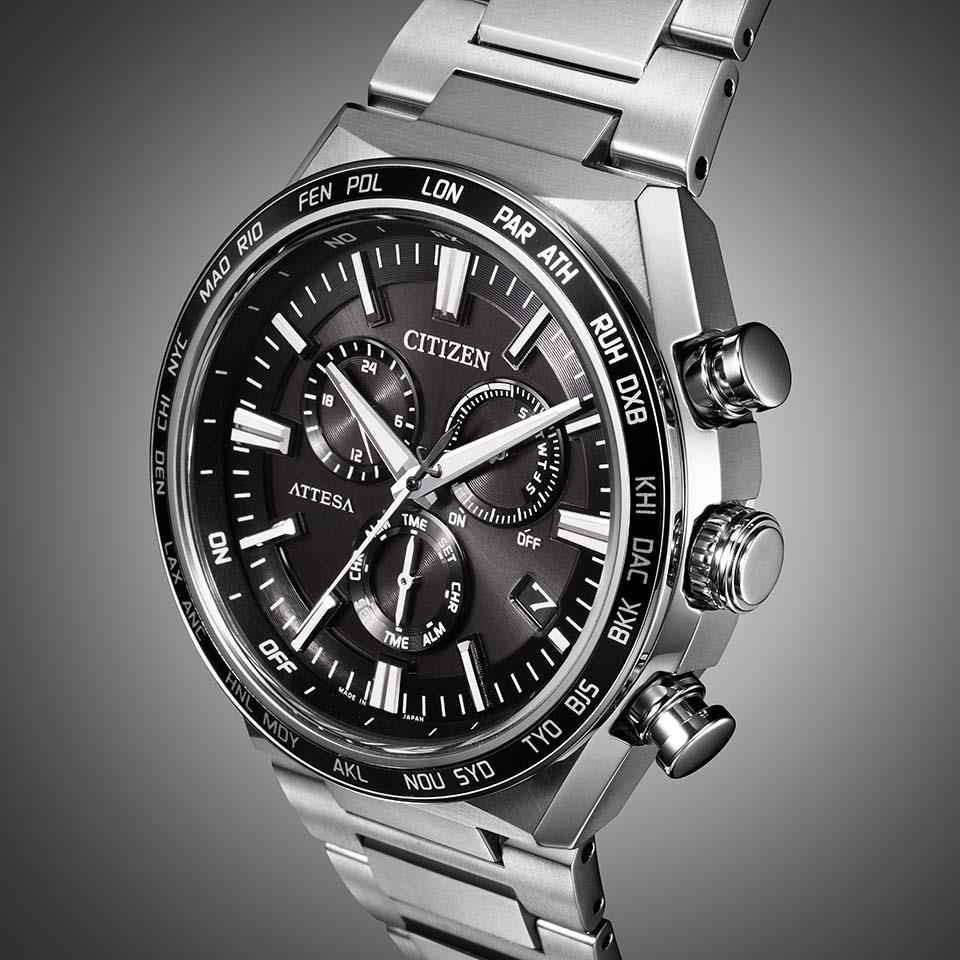 CITIZEN ATTESA ACT Line CB5966-69E Black Men's Watch
