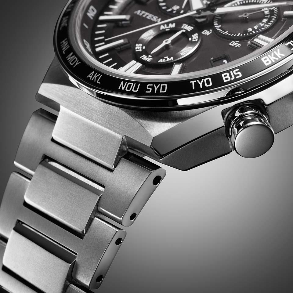 CITIZEN ATTESA ACT Line CB5966-69E Black Men's Watch