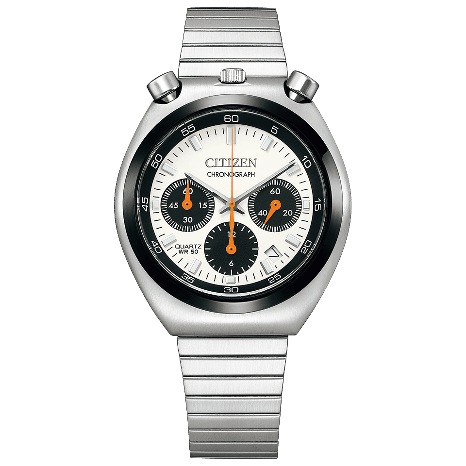 CITIZEN AN3660-81A White Record Lavel Tsuno Chrono Men's Watch