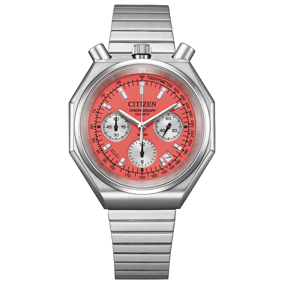 CITIZEN AN3700-89Z Orange Quartz Chronograph Men's Watch