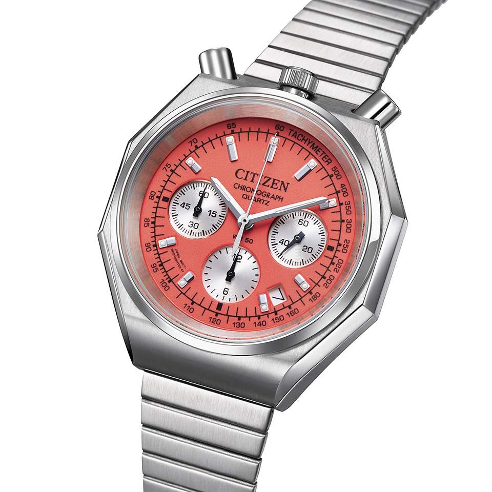 CITIZEN AN3700-89Z Orange Quartz Chronograph Men's Watch