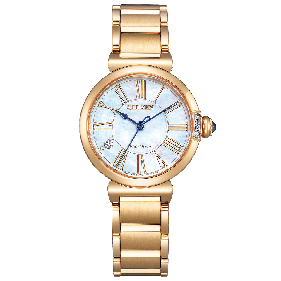 CITIZEN EM1063-89D Gold ROUND Collection Eco-Drive Women's Watch