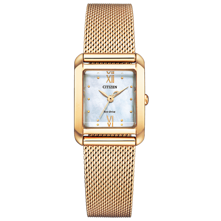 CITIZEN L Square Collection EW5593-64D Eco-Drive Women's Watch Gold