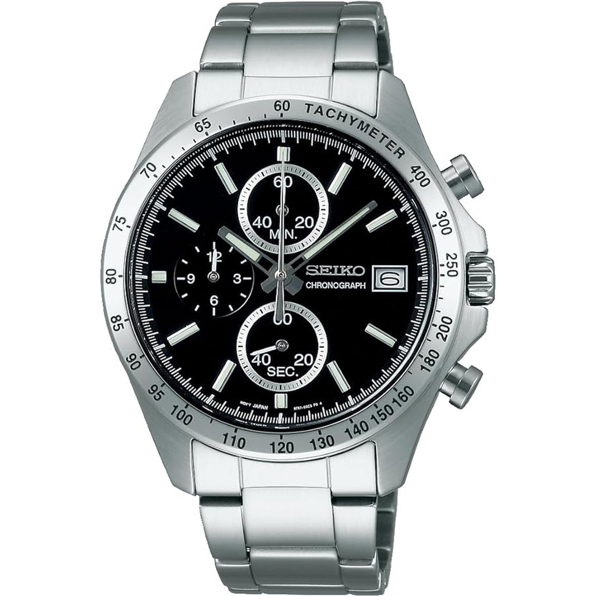SEIKO SPIRIT Chronograph SBTR005 Black Men's Watch