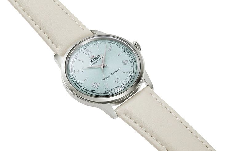 ORIENT Bambino RN-WK0002E Pale Green Solar Quartz Women's Watch ​