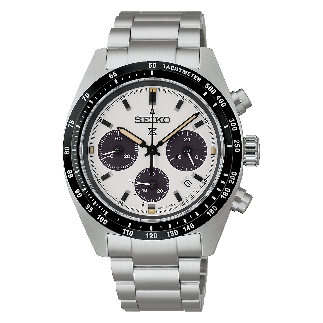 SEIKO Prospex SBDL125 White Solar Chronograph Men's Watch - official Seiko front