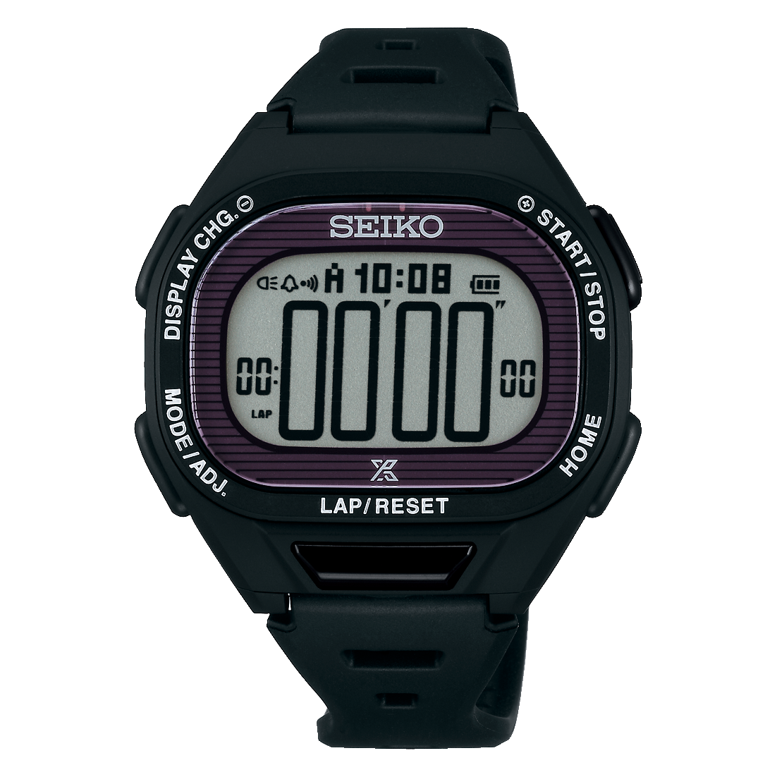 SEIKO PROSPEX SBEF055 Black Super Runners Solar Men's Watch - official Seiko front