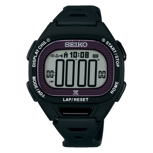 SEIKO PROSPEX SBEF055 Black Super Runners Solar Men's Watch - official Seiko front