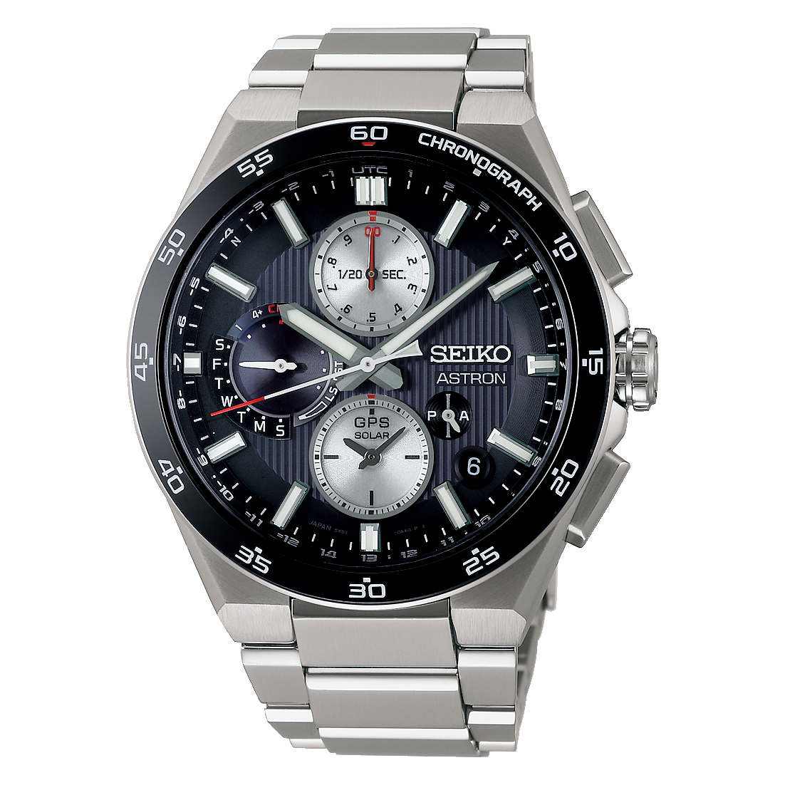 SEIKO ASTRON NEXTER SBXC151 Black GPS Solar Chronograph Men's Watch