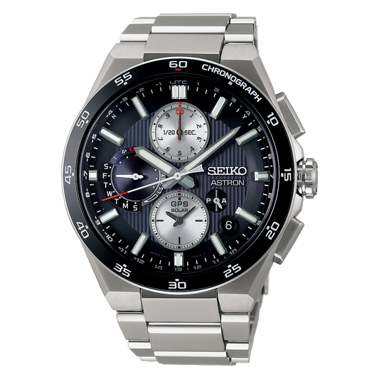 SEIKO ASTRON NEXTER SBXC151 Black GPS Solar Chronograph Men's Watch
