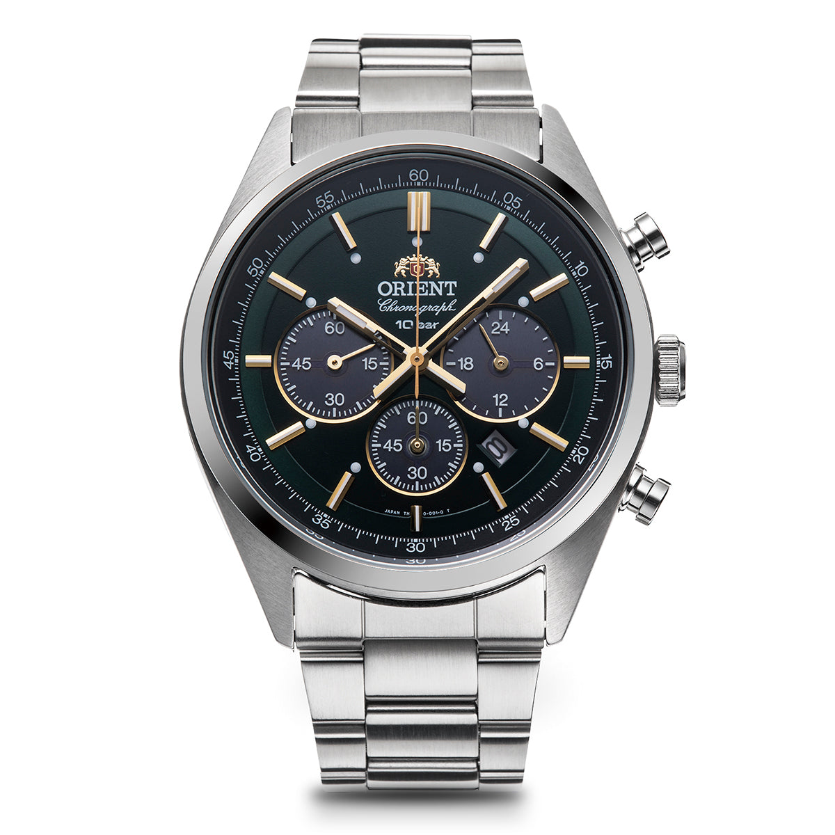 ORIENT Neo70's WV0031TX Green Solar Chronograph Elegant Men's Watch