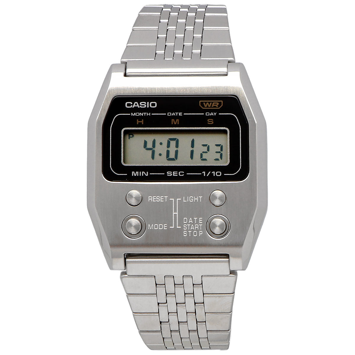 CASIO Vintage A1100D-1 Silver Digital Unisex Watch