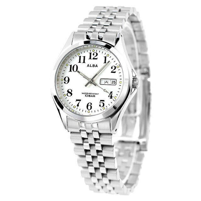 SEIKO ALBA AQGK472 White Quartz Men's Watch
