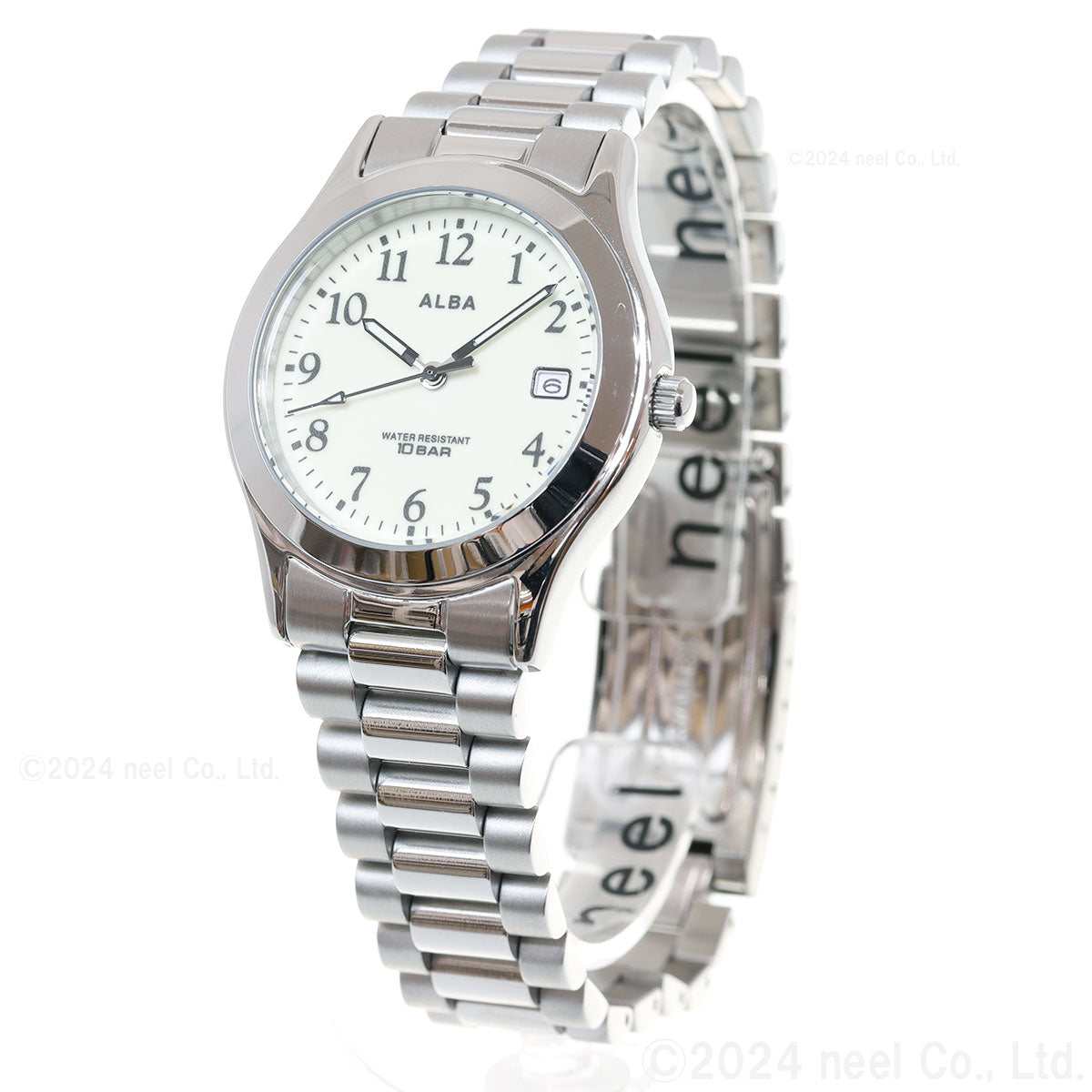 SEIKO ALBA AQGK473 White Quartz Men's Watch