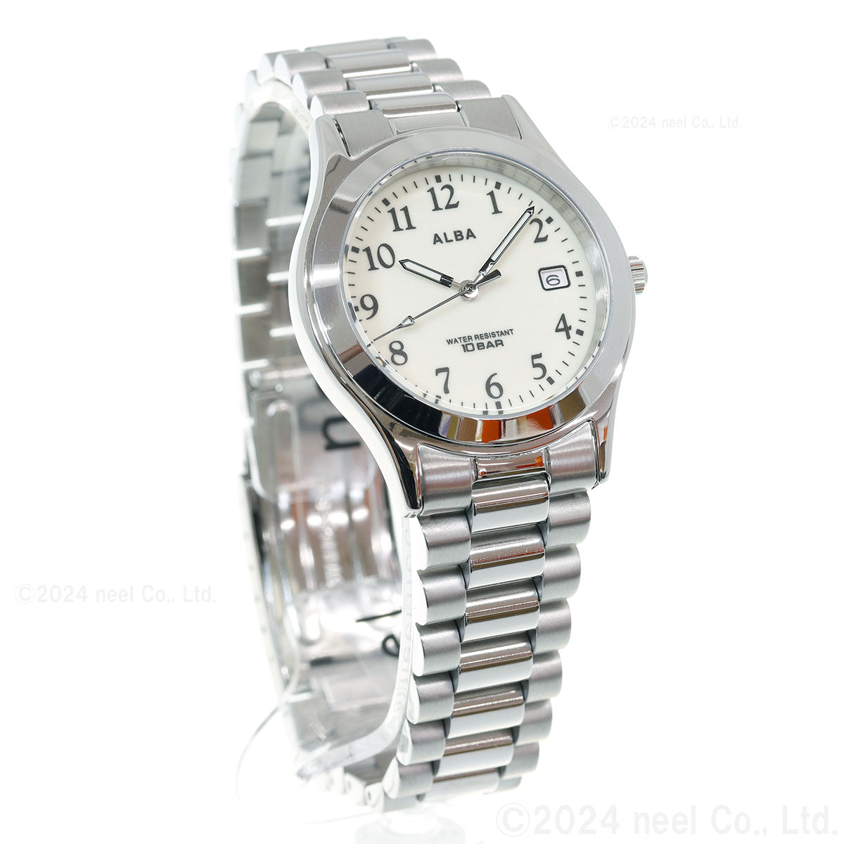 SEIKO ALBA AQGK473 White Quartz Men's Watch