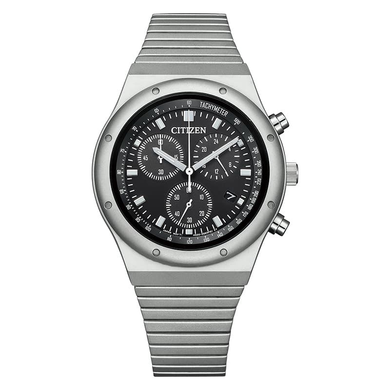 CITIZEN COLLECTION RECORD LABEL 1984 AT2540-57E Black Men's Watch