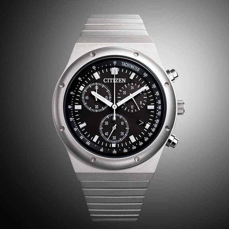CITIZEN COLLECTION RECORD LABEL 1984 AT2540-57E Black Men's Watch