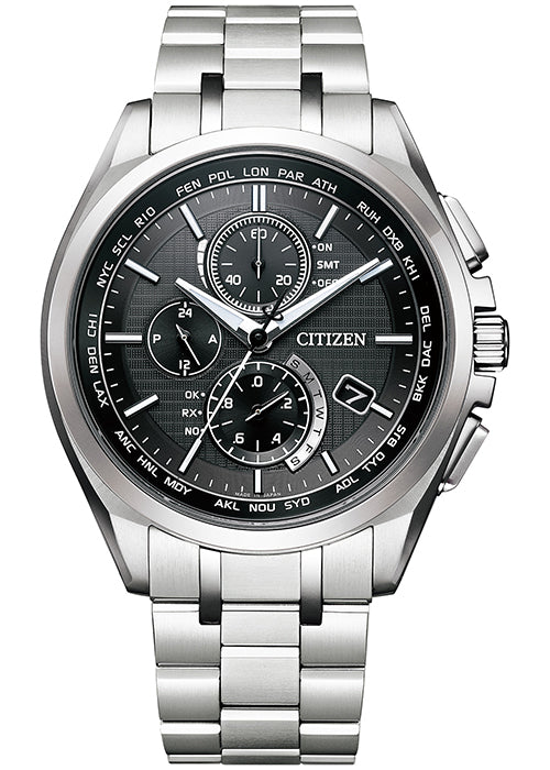 CITIZEN Eco-Drive AT8040-57E Black Atomic Radio Men's Watch