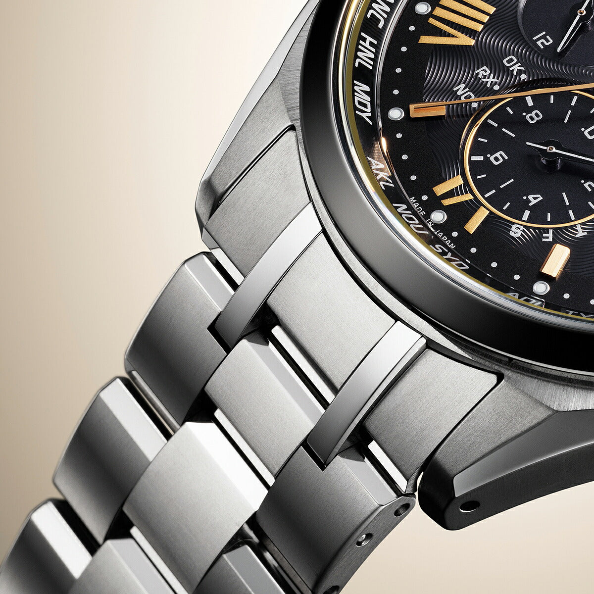 CITIZEN ATTESA AT8244-57E Black Gold Eco-Drive Radio Titanium Men's Watch product image