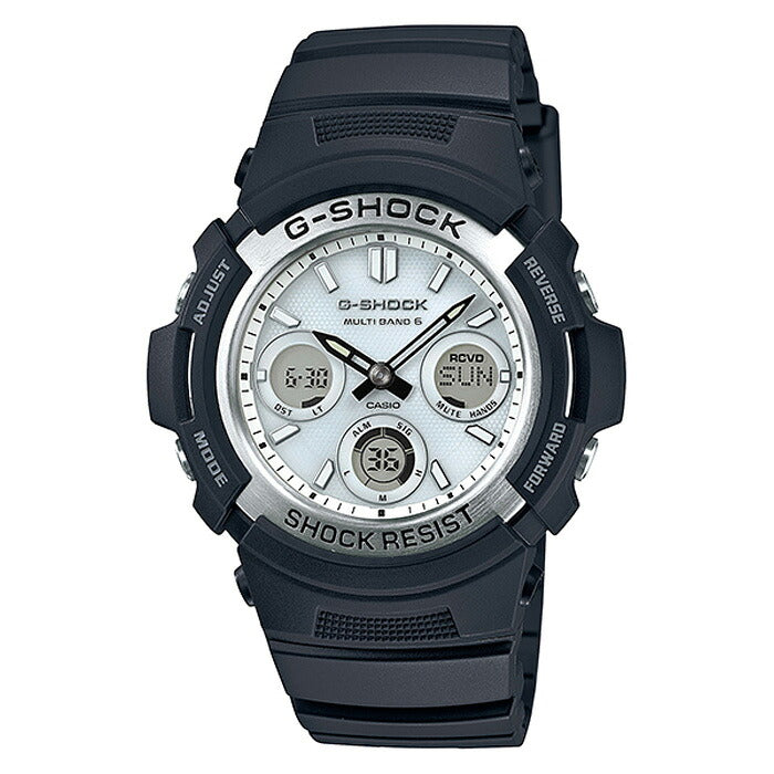 CASIO G-SHOCK AWG-M100S-7AJF White Black Tough Solar Men's Watch