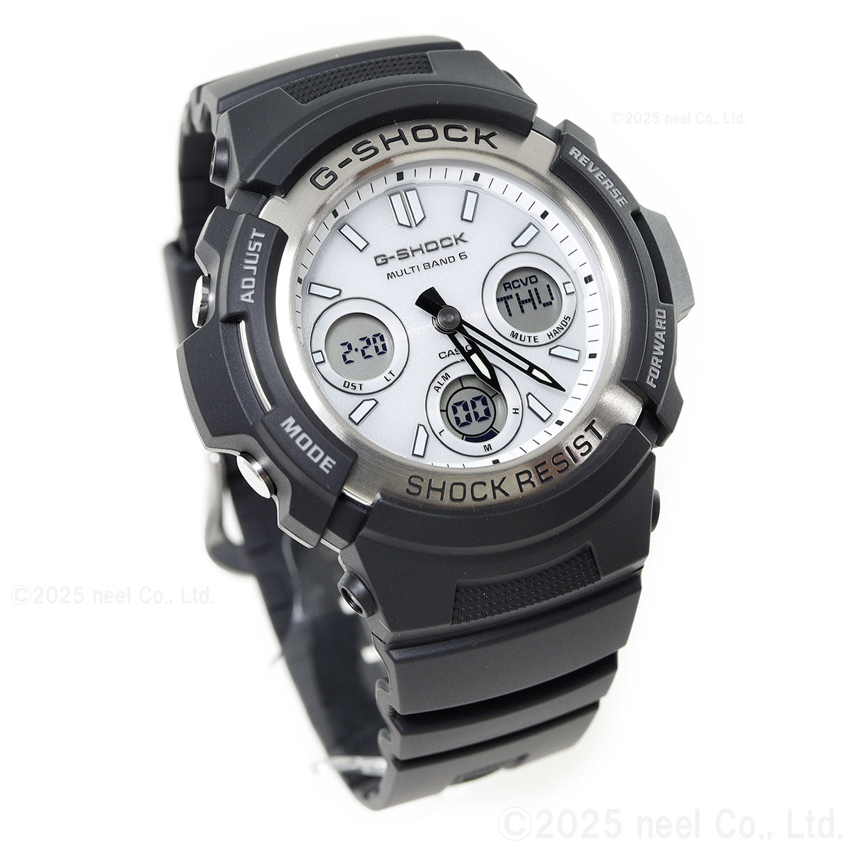 CASIO G-SHOCK AWG-M100S-7AJF White Black Tough Solar Men's Watch