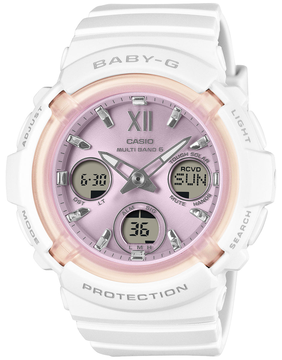 BABY-G Spring Package BGA-2800SP-7A1JR White Pink Solar Radio-Controlled Women's Watch product image