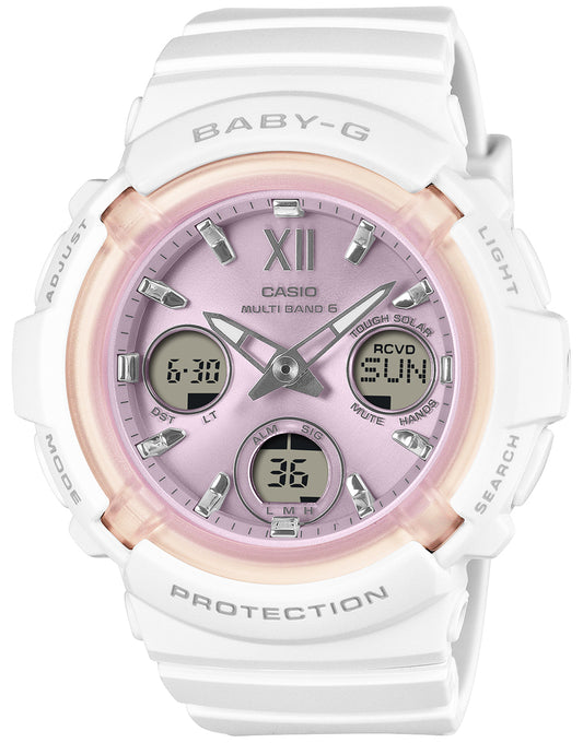 BABY-G Spring Package BGA-2800SP-7A1JR White Pink Solar Radio-Controlled Women's Watch product image