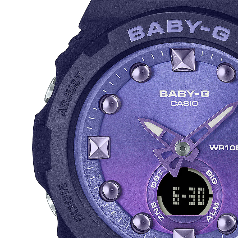 CASIO BABY-G BGA-320-2AJF Purple Blue Analog Digital Women's Watch