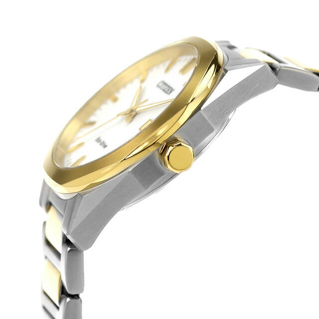 CITIZEN Eco-Drive Two-Tone Stainless BM7624-82A White Men's Watch