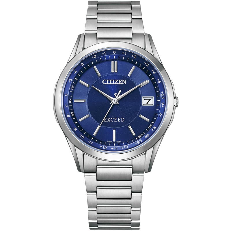 CITIZEN EXCEED CB1110-61L Blue Eco-Drive Radio Men's Watch product image