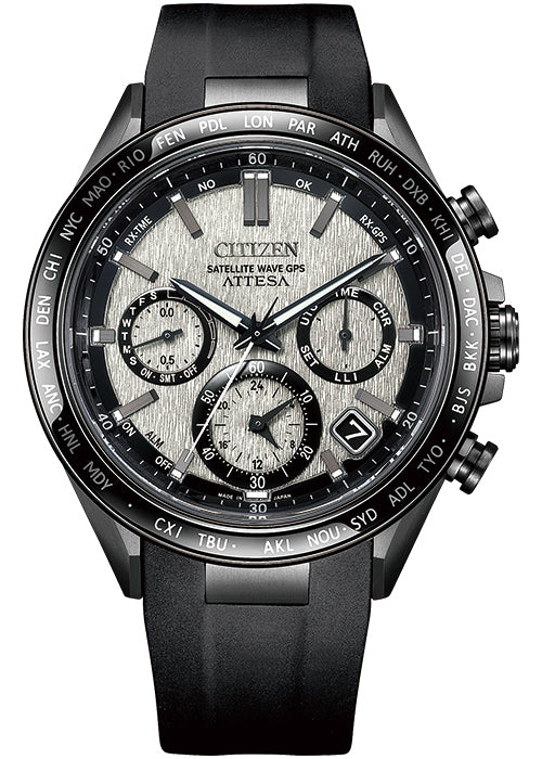 CITIZEN ATTESA CC4055-14H Silver Titanium Eco-Drive Radio Men's Watch