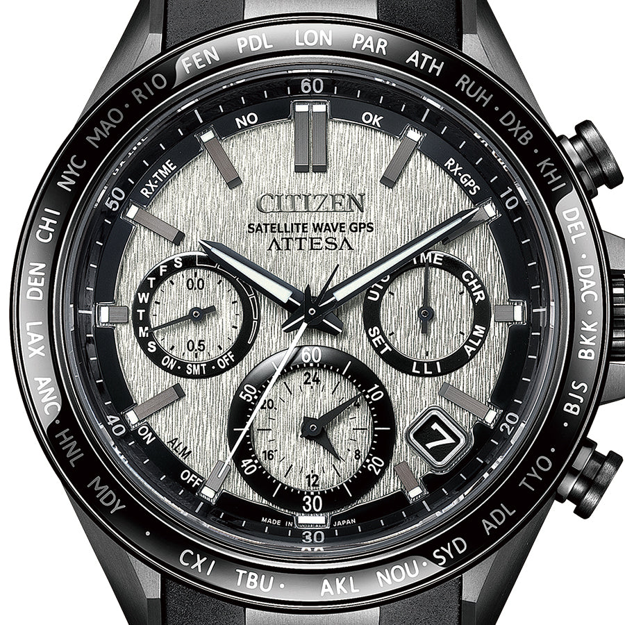 CITIZEN ATTESA CC4055-14H Silver Titanium Eco-Drive Radio Men's Watch
