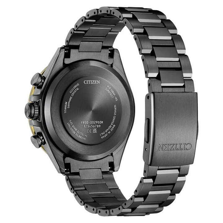 CITIZEN ATTESA CC4078-51E Black Gold GPS Eco-Drive Titanium Men's Watch product image
