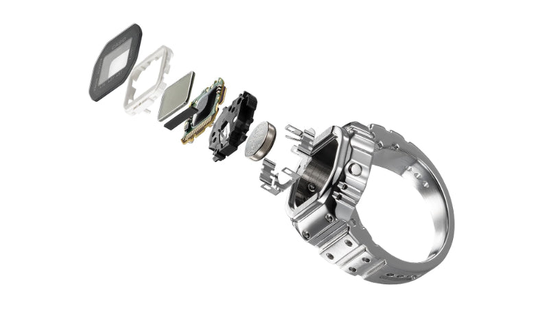 CASIO RING WATCH CRW-001-1JR Silver Digital 50th Anniversary