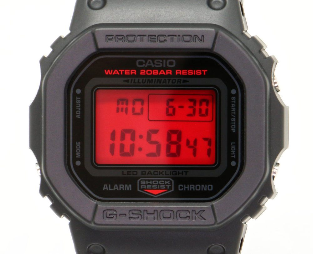 CASIO G-SHOCK DW-5600BBR-1JF Black Red Digital Quartz Unisex Watch