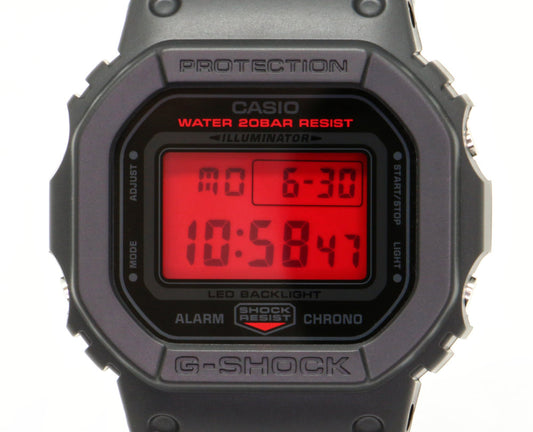 CASIO G-SHOCK DW-5600BBR-1JF Black Red Digital Quartz Unisex Watch