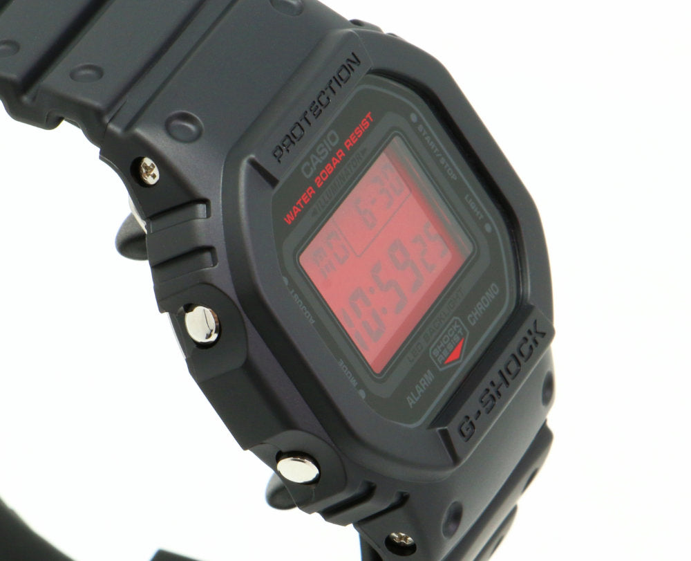 CASIO G-SHOCK DW-5600BBR-1JF Black Red Digital Quartz Unisex Watch