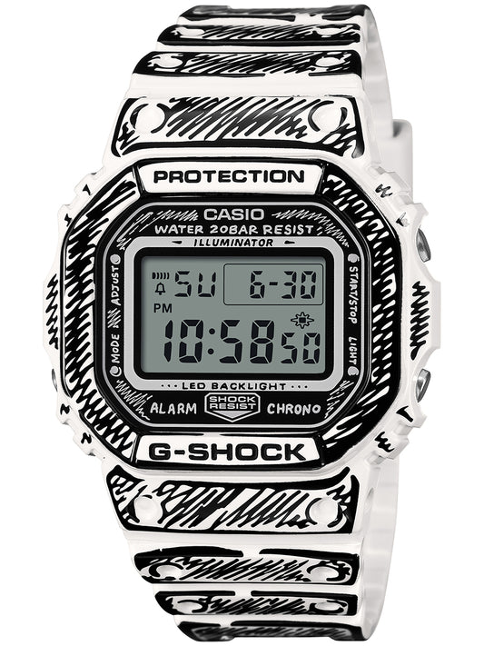 G-SHOCK 5600 Series CASIO G-SHOCK DW-5600JV-7JR White Men's Watch