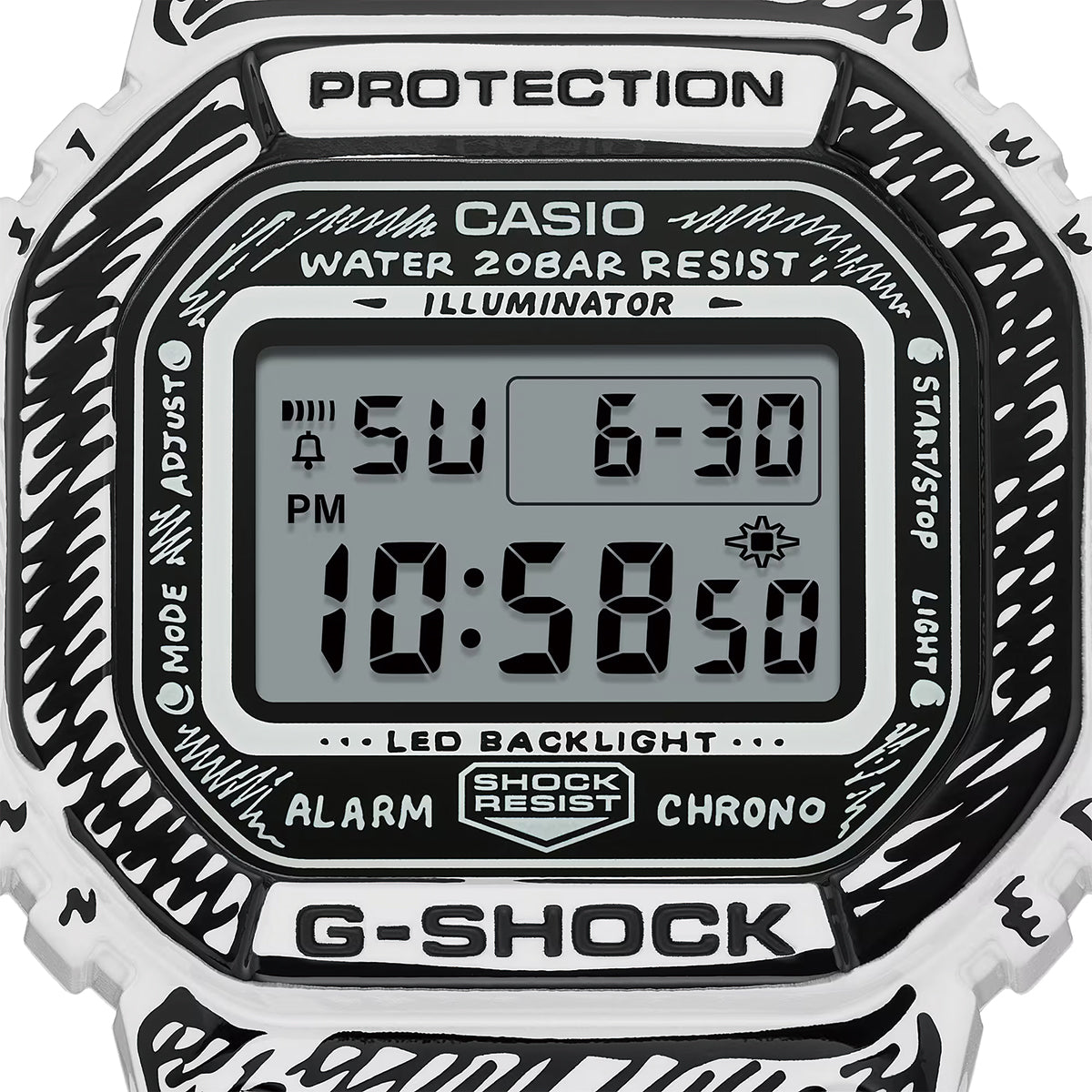 G-SHOCK 5600 Series CASIO G-SHOCK DW-5600JV-7JR White Men's Watch