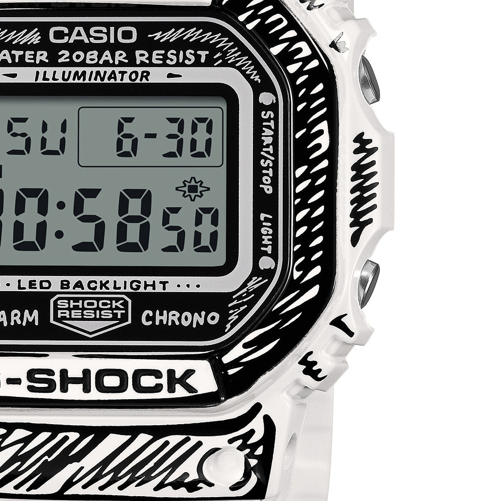 G-SHOCK 5600 Series CASIO G-SHOCK DW-5600JV-7JR White Men's Watch
