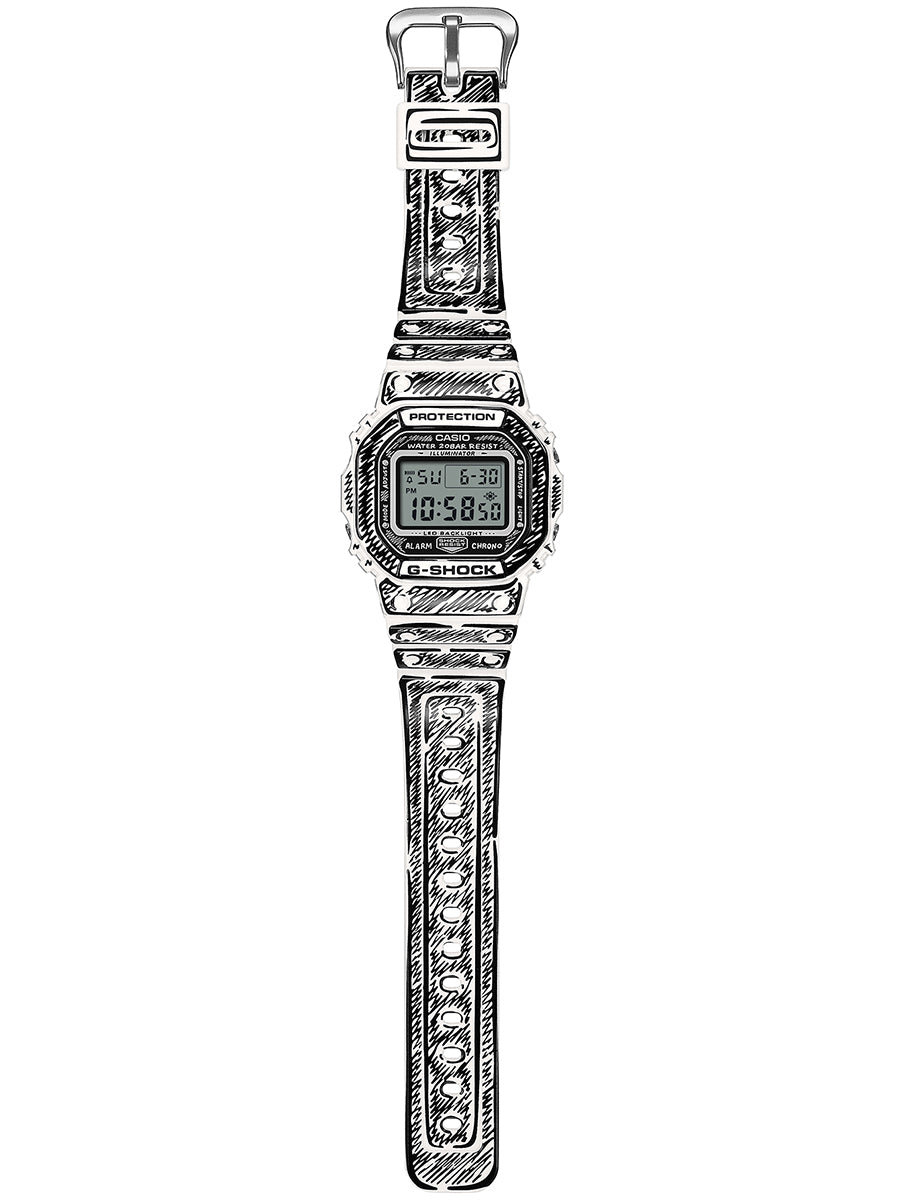 G-SHOCK 5600 Series CASIO G-SHOCK DW-5600JV-7JR White Men's Watch