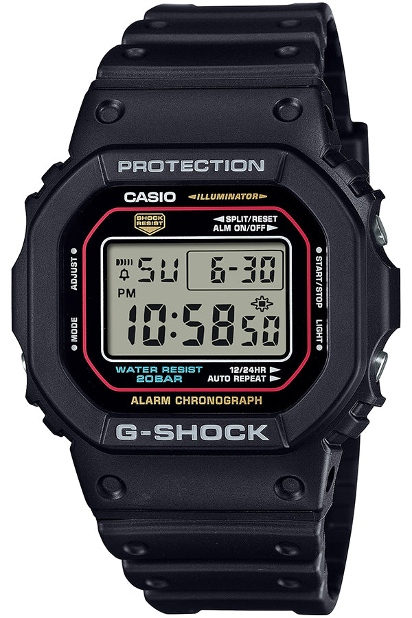 CASIO G-SHOCK DW-5600RL-1JF Black Red Quartz Men's Watch