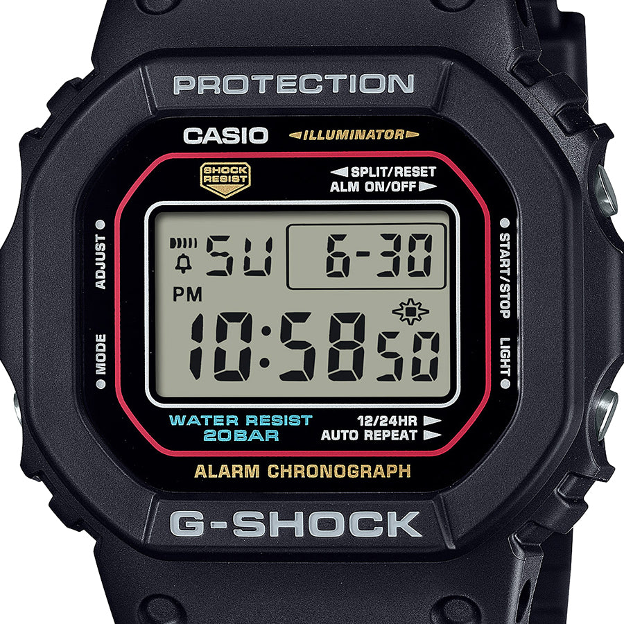 CASIO G-SHOCK DW-5600RL-1JF Black Red Quartz Men's Watch