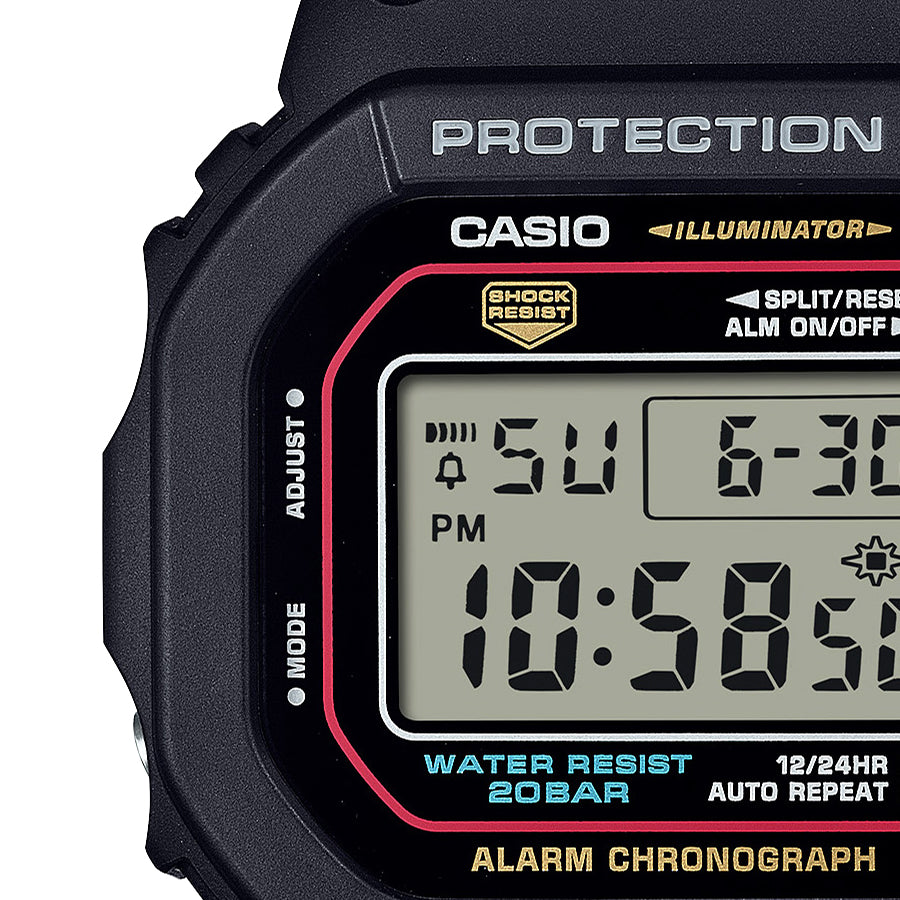 CASIO G-SHOCK DW-5600RL-1JF Black Red Quartz Men's Watch