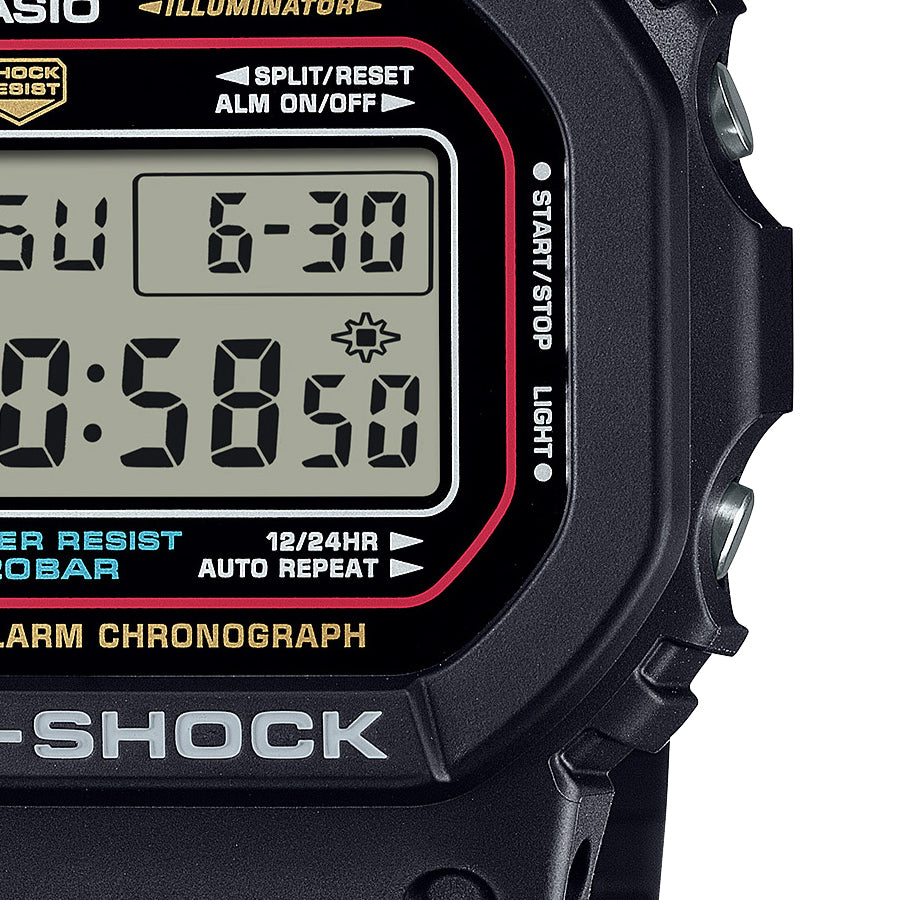 CASIO G-SHOCK DW-5600RL-1JF Black Red Quartz Men's Watch