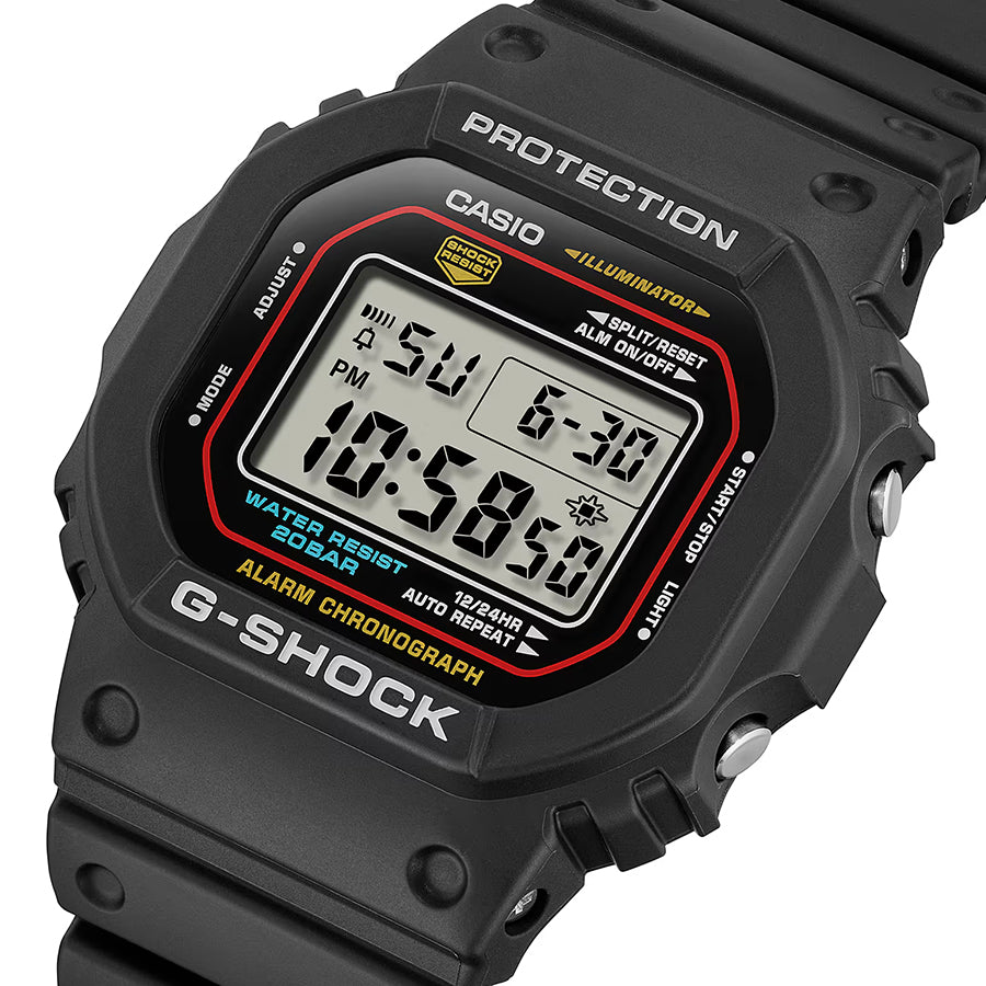 CASIO G-SHOCK DW-5600RL-1JF Black Red Quartz Men's Watch