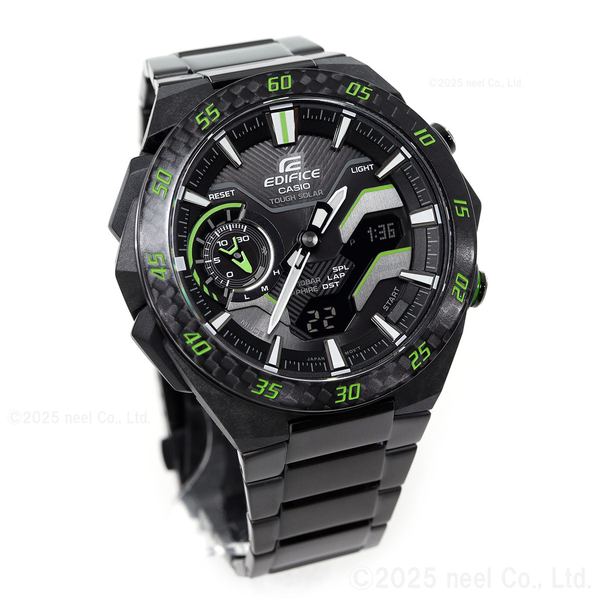 CASIO EDIFICE ECB-2200YRC-1A3JF Black Green Solar Bluetooth Men's Watch