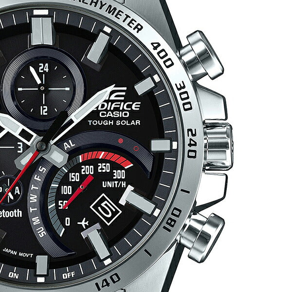 CASIO EDIFICE TIME TRAVELER EQB-501XD-1AJF Black Silver Men's Watch