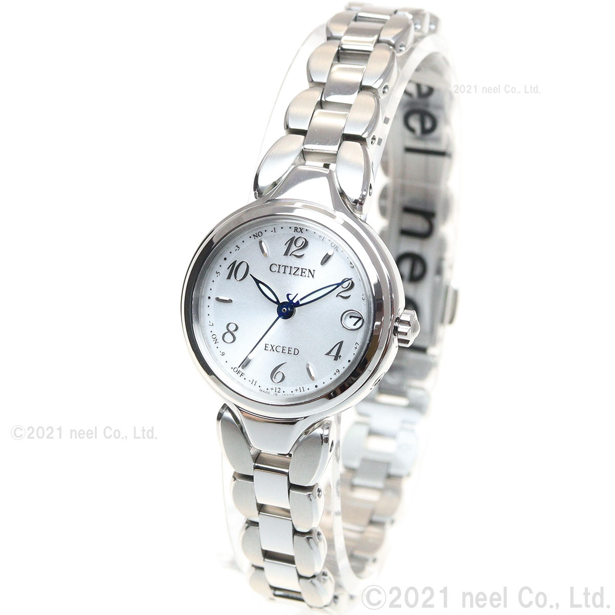 CITIZEN EXCEED Eco-Drive ES9470-50A Silver Titanium Solar Women Watch