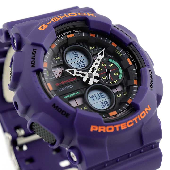 CASIO G-SHOCK GA-140-6A Purple Analog Digital Men's Watch